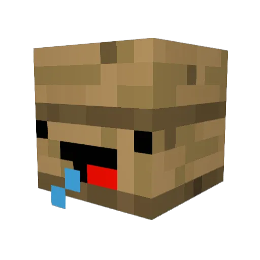 fischedifischi Minecraft avatar head, 3D render
