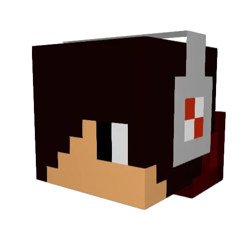 fischer123456 Minecraft avatar head, 3D render