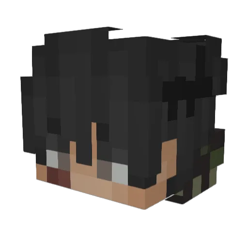 fischunter Minecraft avatar head, 3D render
