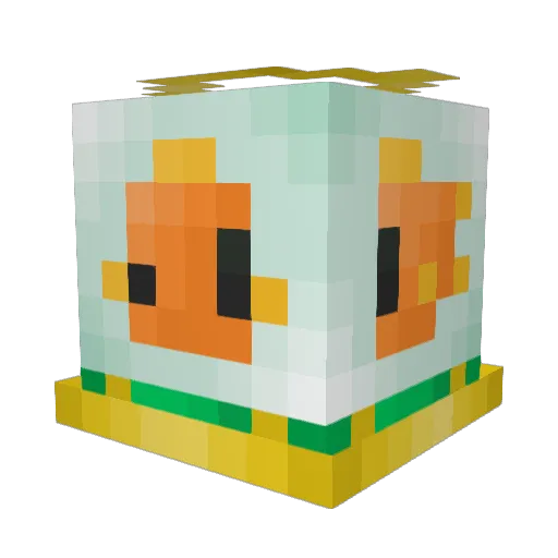 fish856 Minecraft avatar head, 3D render