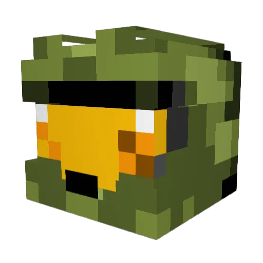 fish8fish Minecraft avatar head, 3D render