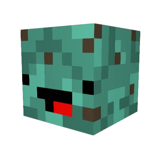 fish_flip_ Minecraft avatar head, 3D render