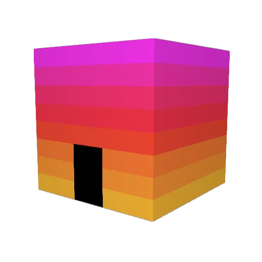 fish_in_bucket Minecraft avatar head, 3D render
