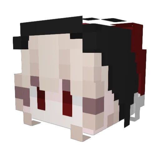 fish_meat1 Minecraft avatar head, 3D render