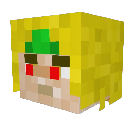fishark03 Minecraft avatar head, 3D render