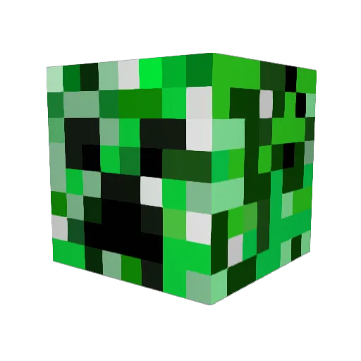 fishbeady_Junior Minecraft avatar head, 3D render