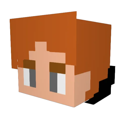 fishboymcchicken Minecraft avatar head, 3D render