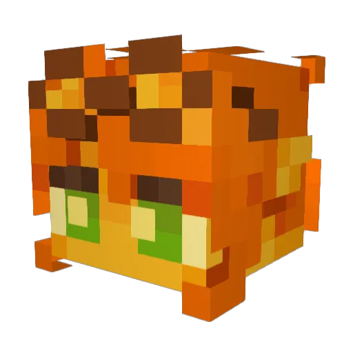 fishecakes Minecraft avatar head, 3D render
