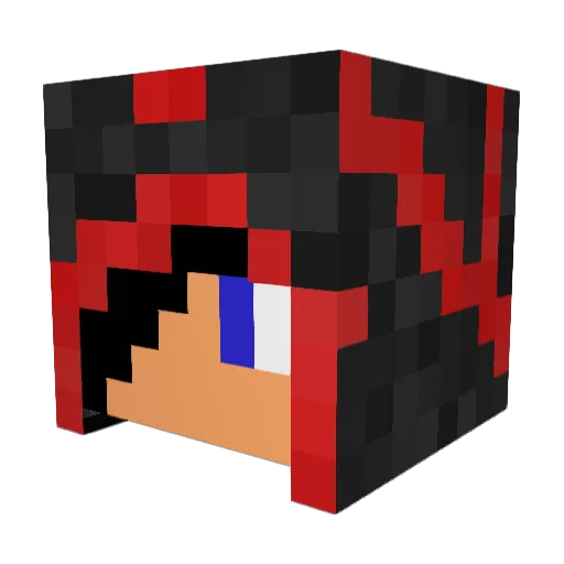 fisher5002 Minecraft avatar head, 3D render