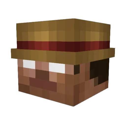 fishflapper24 Minecraft avatar head, 3D render