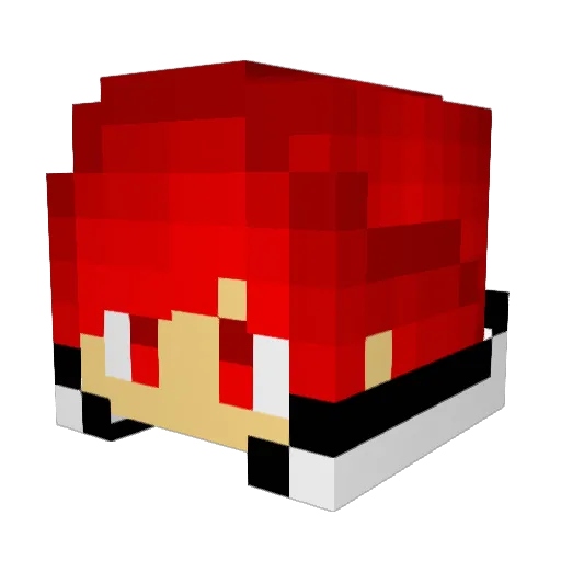 fishgood666 Minecraft avatar head, 3D render