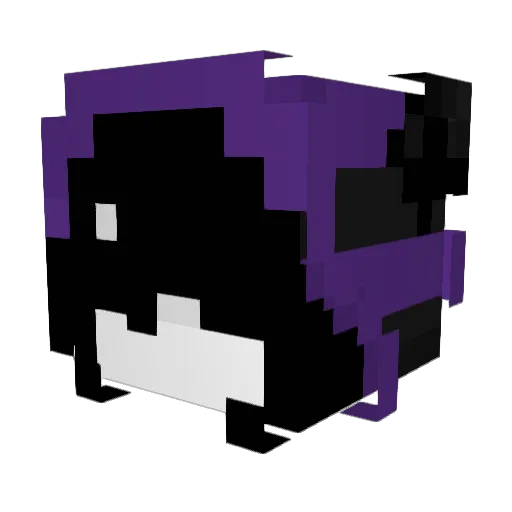 fishhie Minecraft avatar head, 3D render