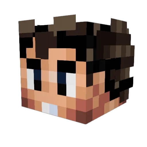 fishi257 Minecraft avatar head, 3D render