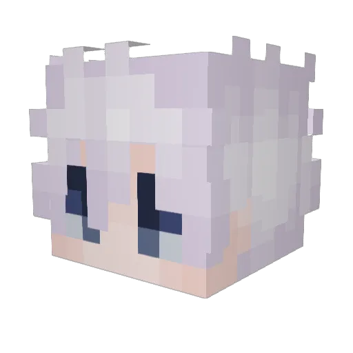 fishinggold Minecraft avatar head, 3D render