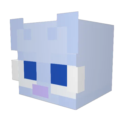 fishingjrod Minecraft avatar head, 3D render