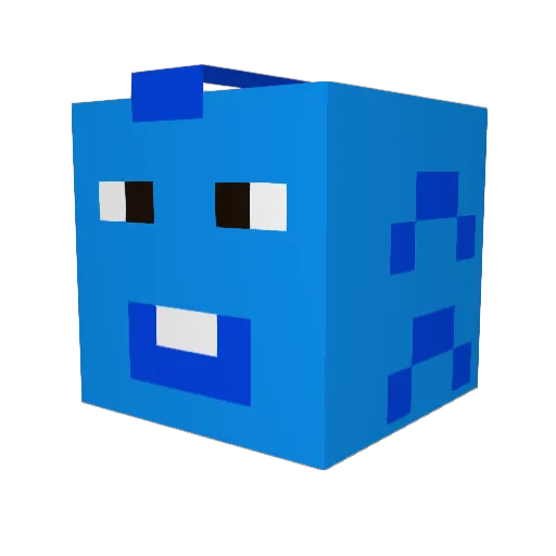fishingz Minecraft avatar head, 3D render