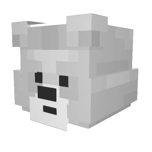 fishinpants Minecraft avatar head, 3D render