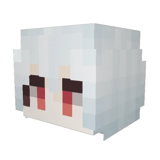 fishmarrow Minecraft avatar head, 3D render