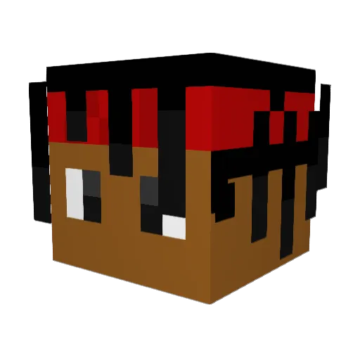 fishnuggetking Minecraft avatar head, 3D render
