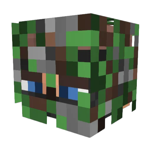 fishscin2014 Minecraft avatar head, 3D render
