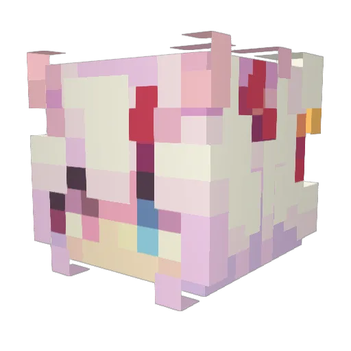 fishstical Minecraft avatar head, 3D render