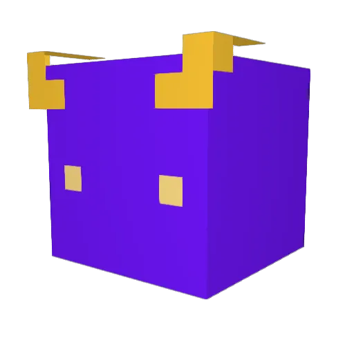 fishstudies Minecraft avatar head, 3D render