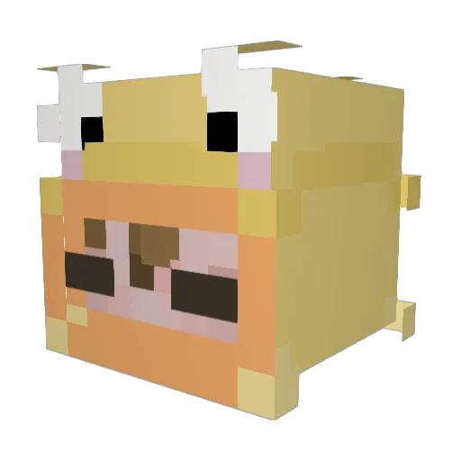 fishtail17 Minecraft avatar head, 3D render