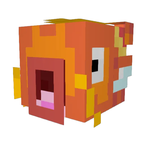 fishtipede Minecraft avatar head, 3D render