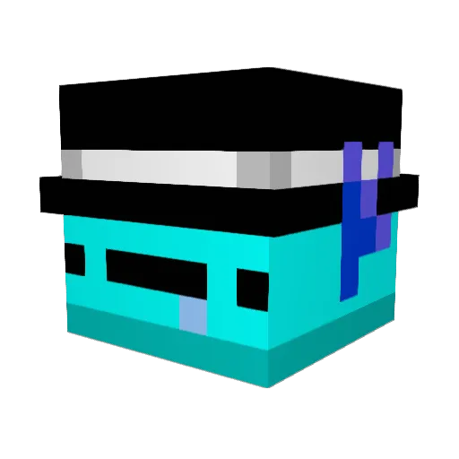 fishygames12AD Minecraft avatar head, 3D render