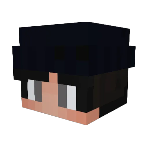 fishyjuice Minecraft avatar head, 3D render