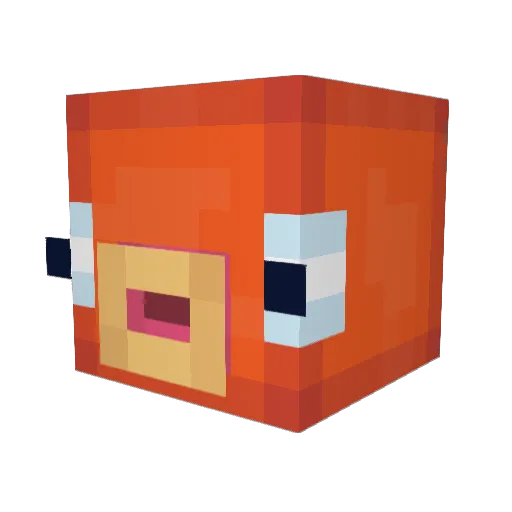 fishykins Minecraft avatar head, 3D render