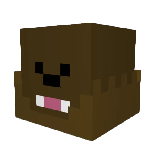 fishypardo Minecraft avatar head, 3D render
