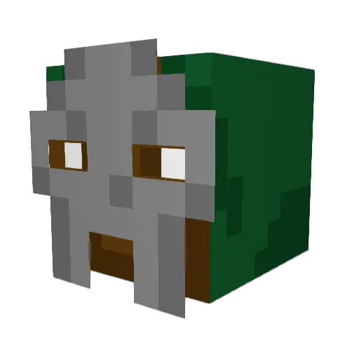 fishysdream Minecraft avatar head, 3D render