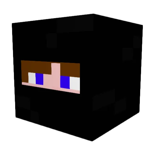 fiskadoro Minecraft avatar head, 3D render