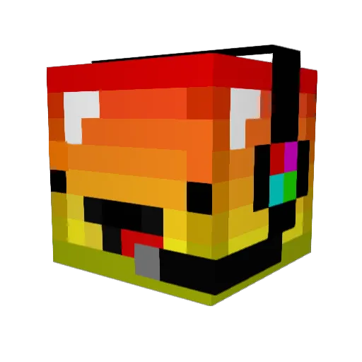 fisker8 Minecraft avatar head, 3D render