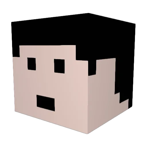 fistfeet Minecraft avatar head, 3D render