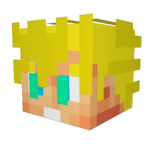 fistopher200 Minecraft avatar head, 3D render