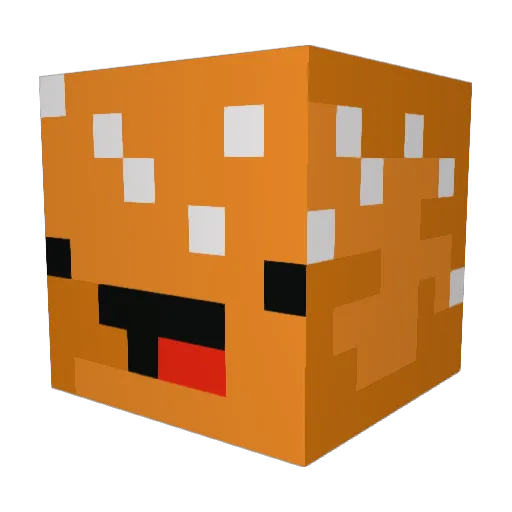 fisurin Minecraft avatar head, 3D render