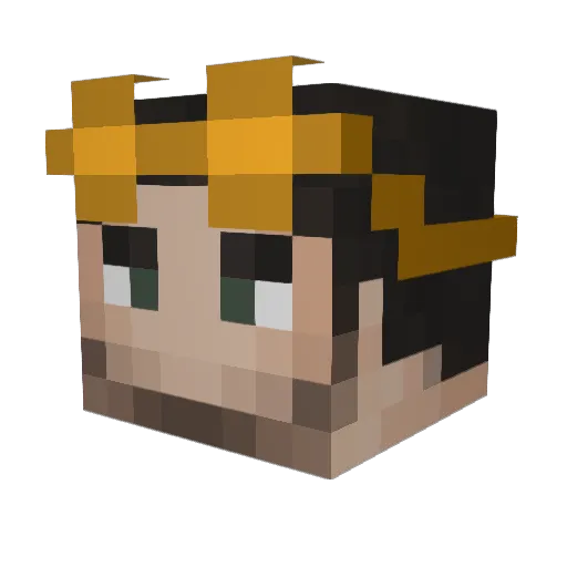 fitoi Minecraft avatar head, 3D render
