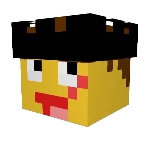fitz328 Minecraft avatar head, 3D render