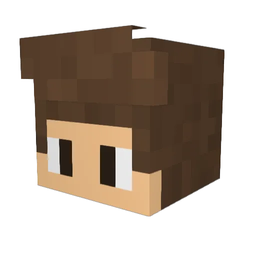 five6seven Minecraft avatar head, 3D render