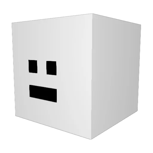 fiveclicks Minecraft avatar head, 3D render