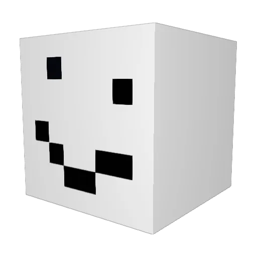 fivefootsnowman Minecraft avatar head, 3D render