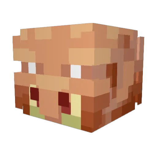 fiveguyburgerfry Minecraft avatar head, 3D render