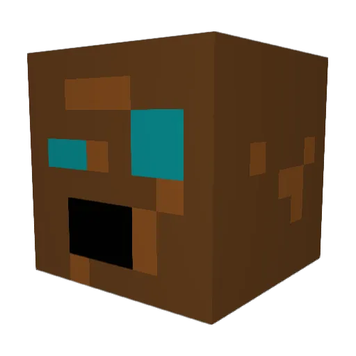 fivelearner1089 Minecraft avatar head, 3D render