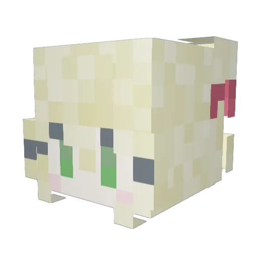 fixbri Minecraft avatar head, 3D render
