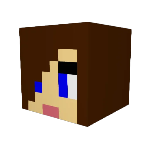 fixerpro Minecraft avatar head, 3D render
