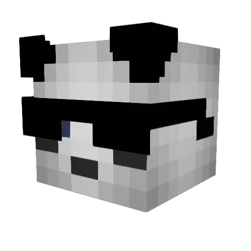 fixfis Minecraft avatar head, 3D render