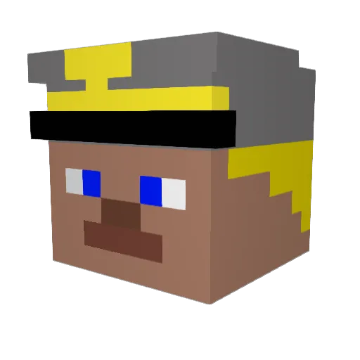 fixle2011 Minecraft avatar head, 3D render