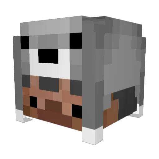fixt Minecraft avatar head, 3D render